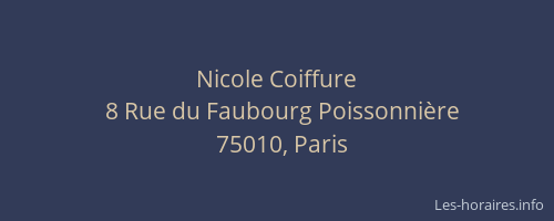 Nicole Coiffure