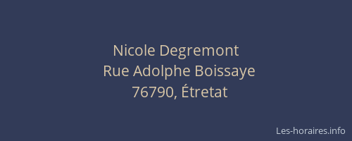 Nicole Degremont