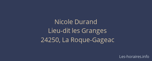 Nicole Durand