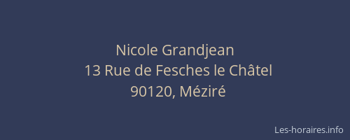 Nicole Grandjean