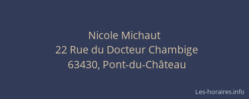 Nicole Michaut