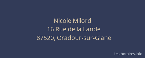 Nicole Milord