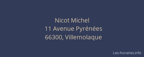 Nicot Michel