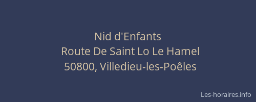 Nid d'Enfants