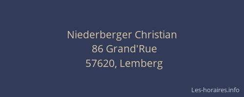 Niederberger Christian