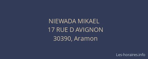 NIEWADA MIKAEL