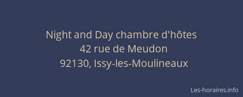 Night and Day chambre d'hôtes