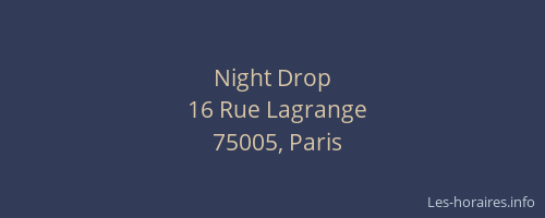 Night Drop