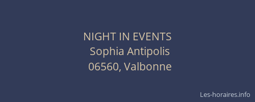 NIGHT IN EVENTS