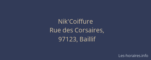Nik'Coiffure