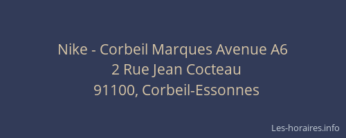 Nike - Corbeil Marques Avenue A6