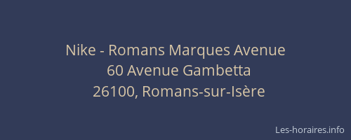 Nike - Romans Marques Avenue