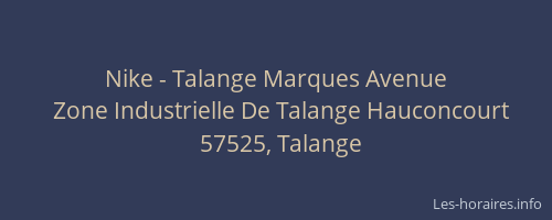 Nike - Talange Marques Avenue