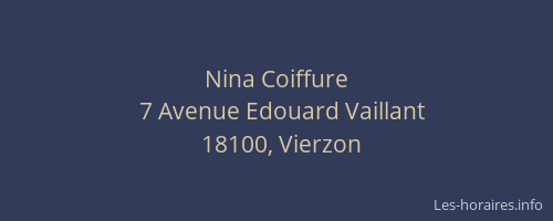 Nina Coiffure