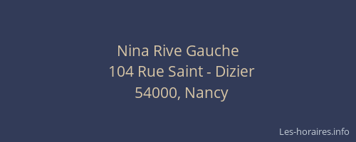 Nina Rive Gauche