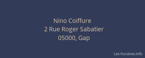 Nino Coiffure