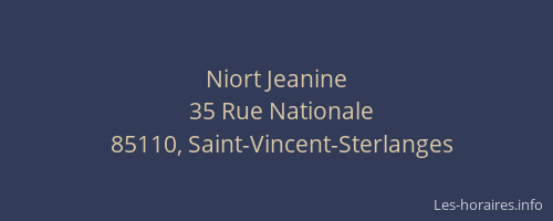 Niort Jeanine
