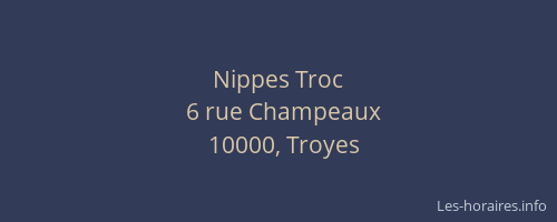Nippes Troc