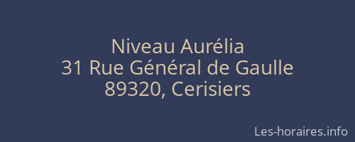 Niveau Aur&eacute;lia