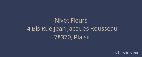 Nivet Fleurs