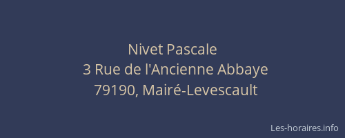 Nivet Pascale