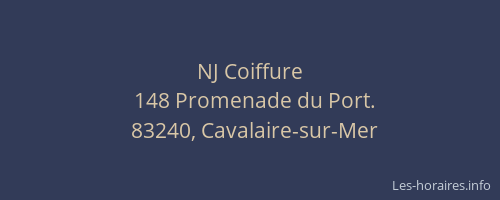 NJ Coiffure
