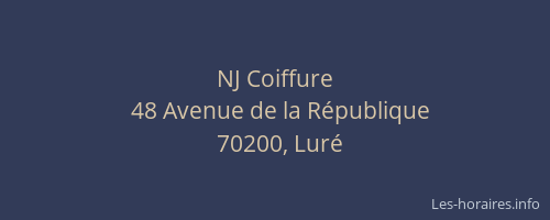 NJ Coiffure