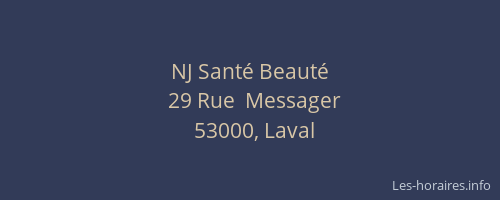 NJ Santé Beauté