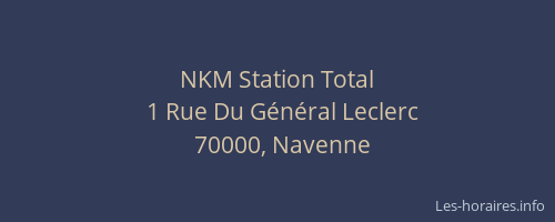 NKM Station Total