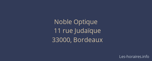 Noble Optique