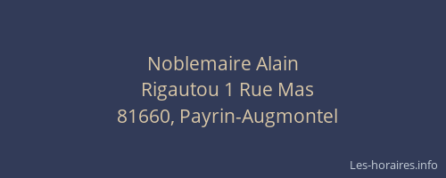 Noblemaire Alain