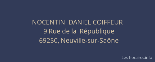 NOCENTINI DANIEL COIFFEUR