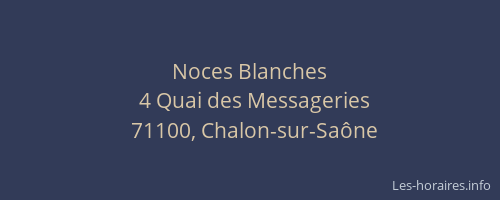 Noces Blanches