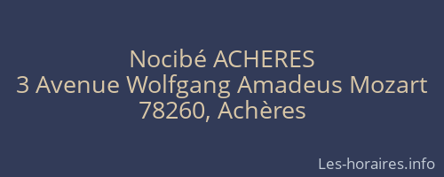 Nocibé ACHERES