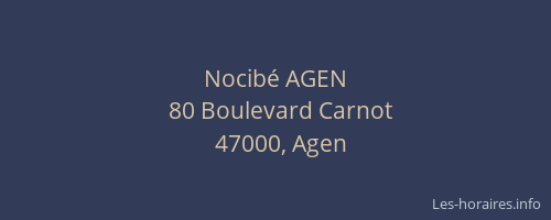 Nocibé AGEN