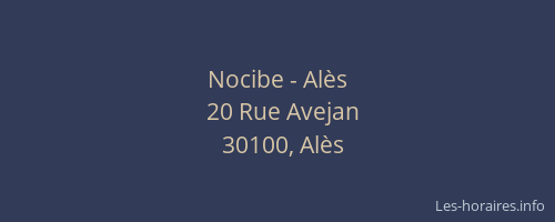 Nocibe - Al&egrave;s