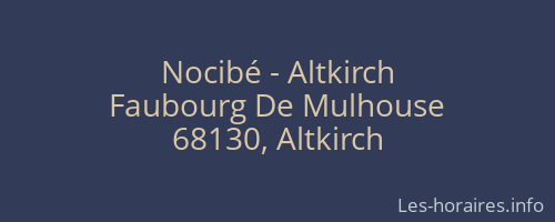 Nocibé - Altkirch
