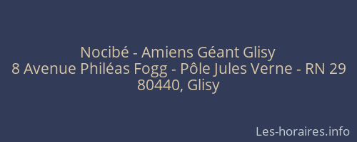 Nocibé - Amiens Géant Glisy
