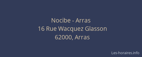 Nocibe - Arras
