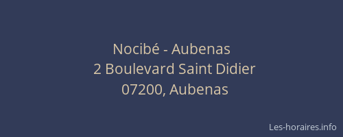 Nocibé - Aubenas