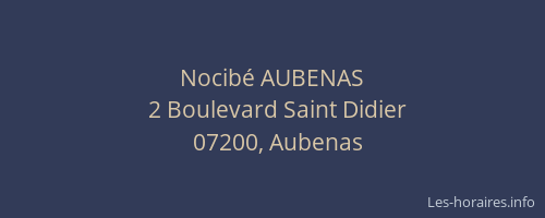 Nocibé AUBENAS
