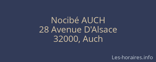 Nocibé AUCH