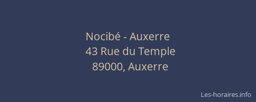 Nocibé - Auxerre