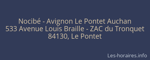 Nocibé - Avignon Le Pontet Auchan