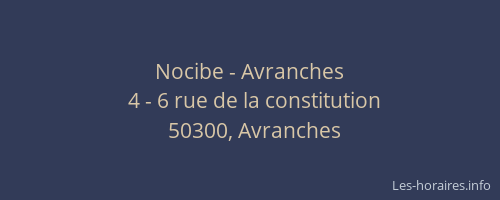 Nocibe - Avranches