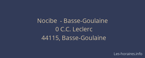 Nocibe  - Basse-Goulaine