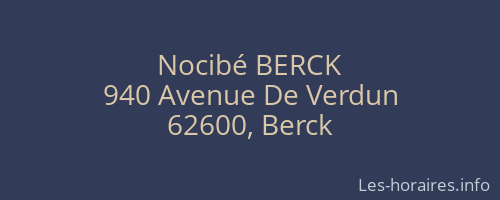 Nocibé BERCK