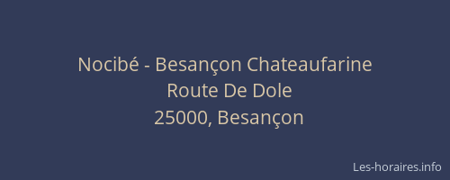 Nocibé - Besançon Chateaufarine