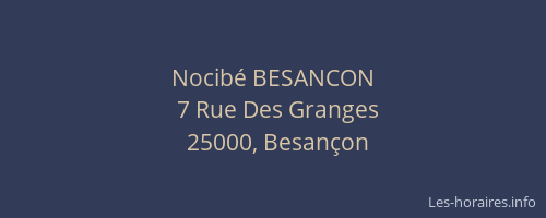 Nocibé BESANCON