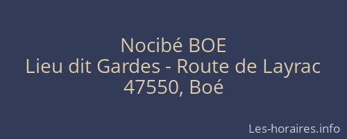 Nocibé BOE